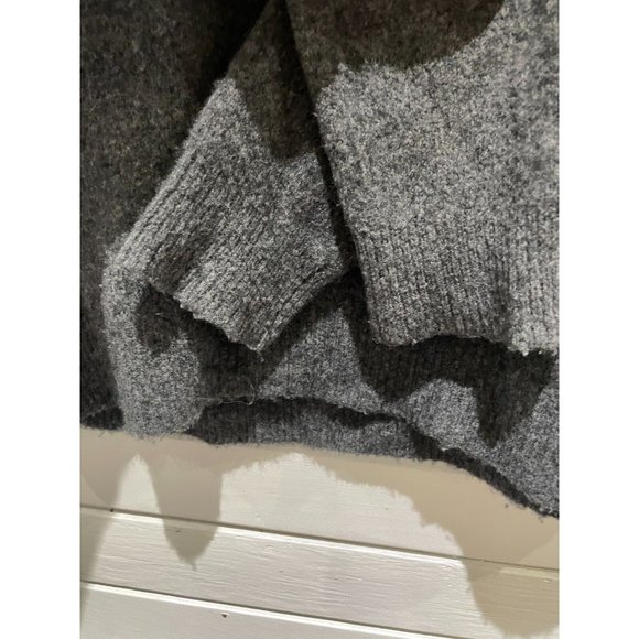 One Grey Day mercerized yak Wool Sweater metal ascent Sz M Anthropologie gray - Picture 5 of 15